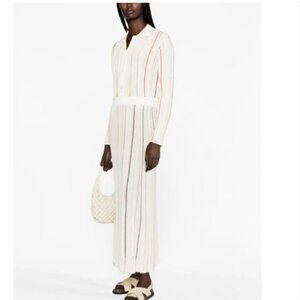 Sonia Rykiel striped pleated maxi skirt set